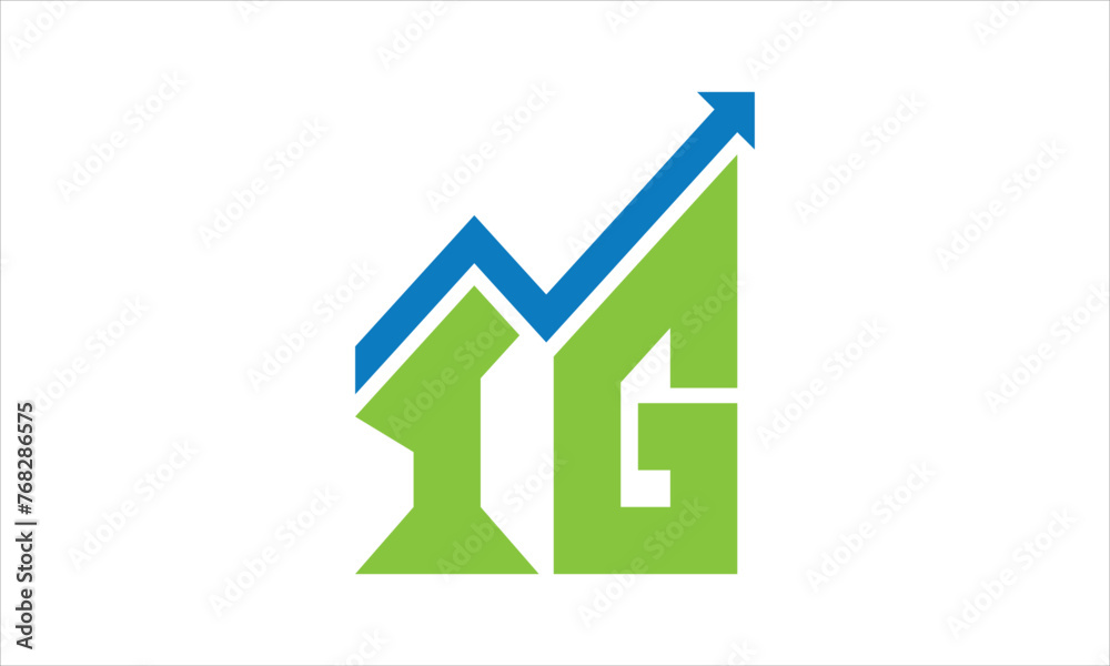 IG financial logo design vector template. IG financial logo design vector template.