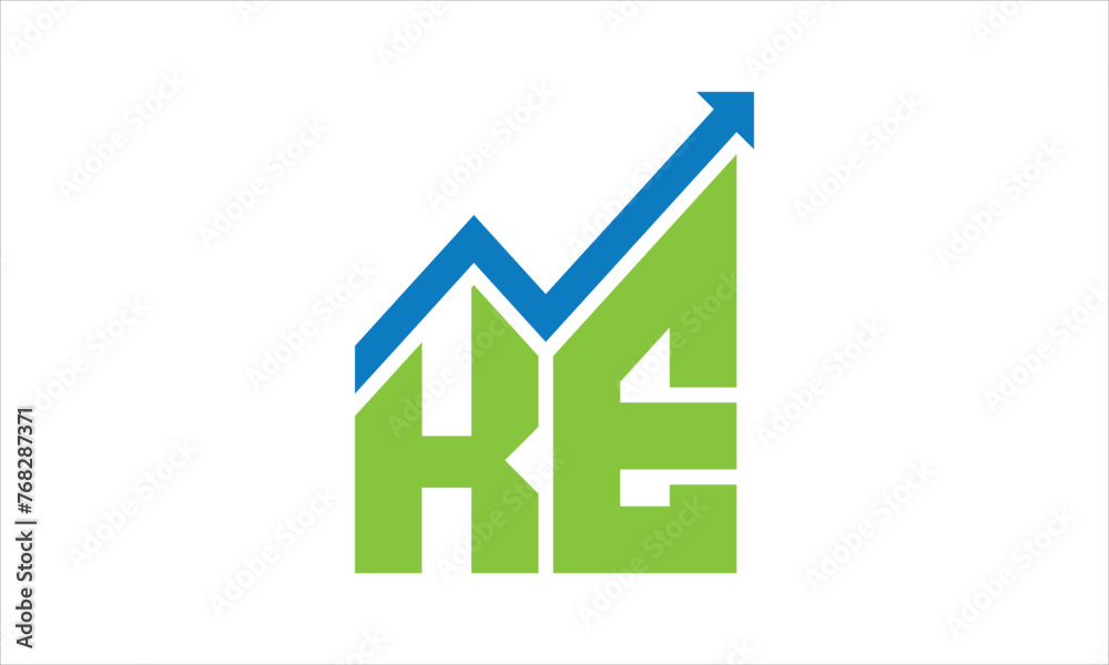 KE financial logo design vector template. KE financial logo design vector template.