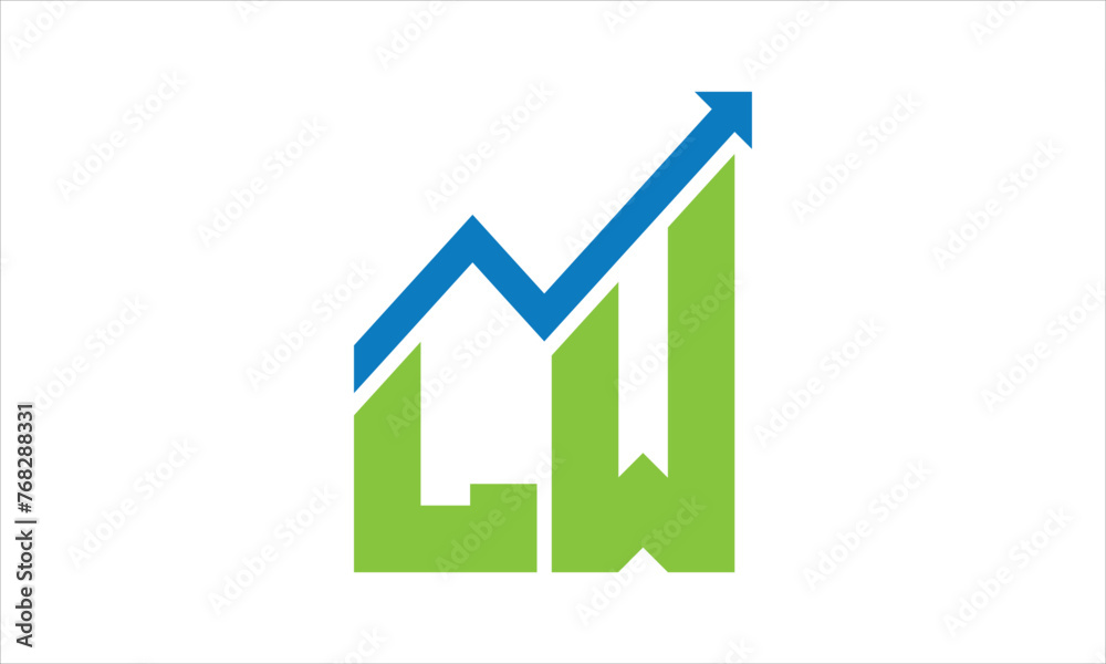 LW financial logo design vector template. LW financial logo design vector template.