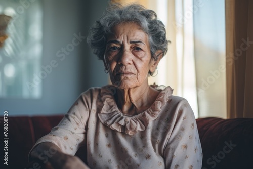 Portrait of a senior woman in nursing home