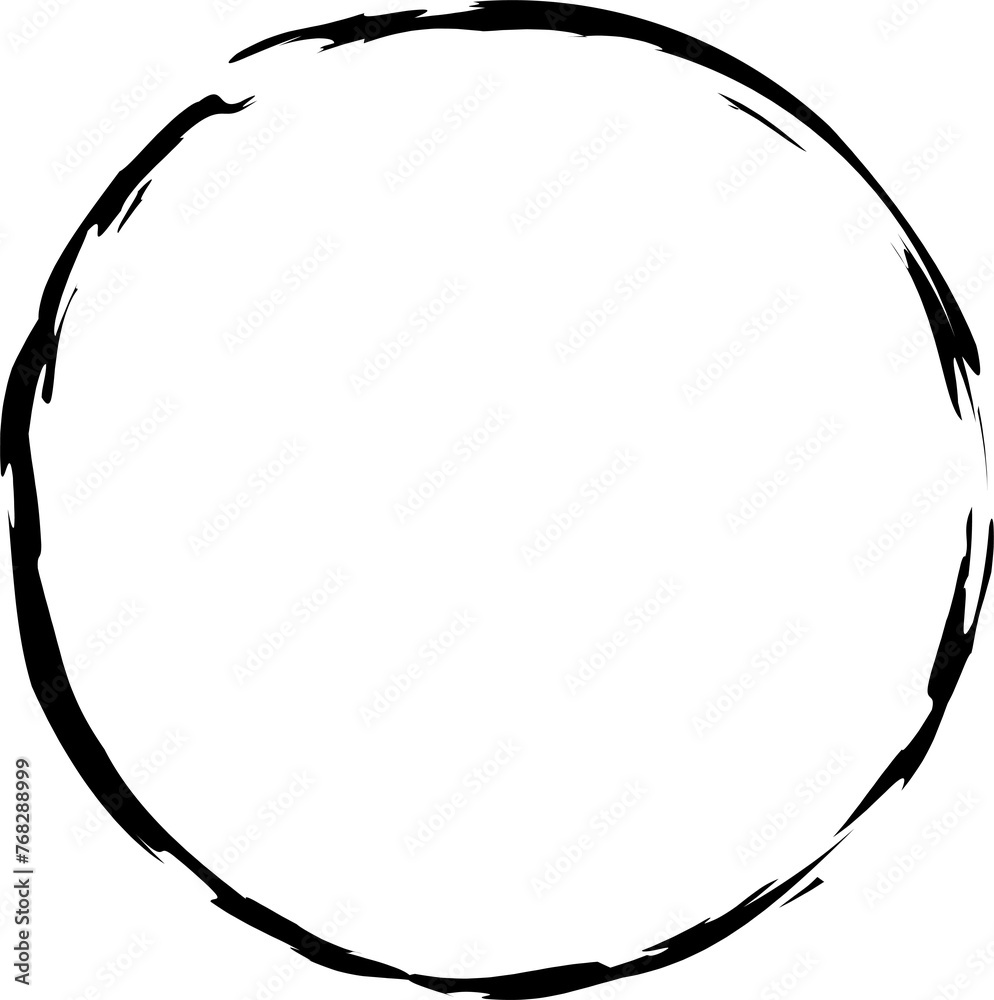 Set of grunge circle brush Set of grunge circle brush