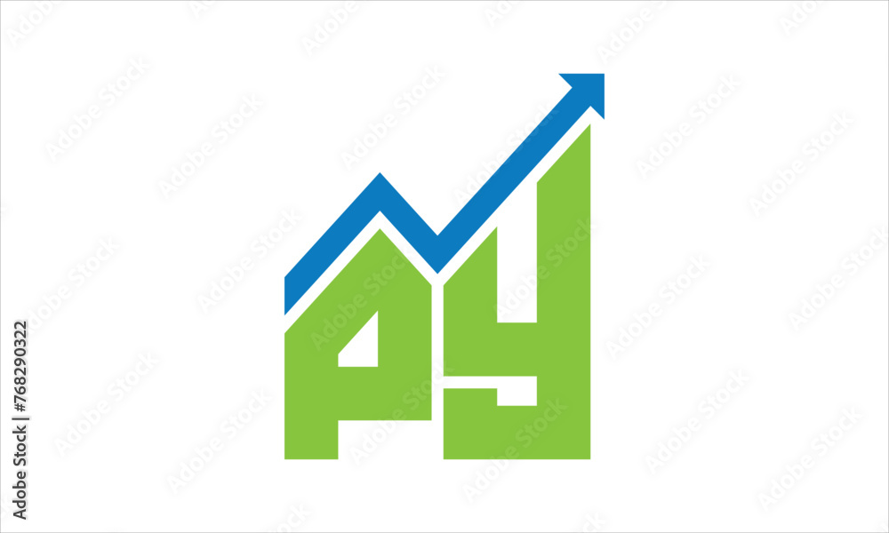 PY financial logo design vector template. PY financial logo design vector template.