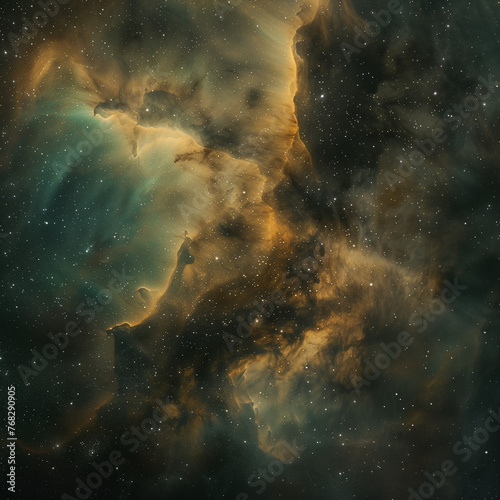Majestic Cosmic Nebula in High Resolution