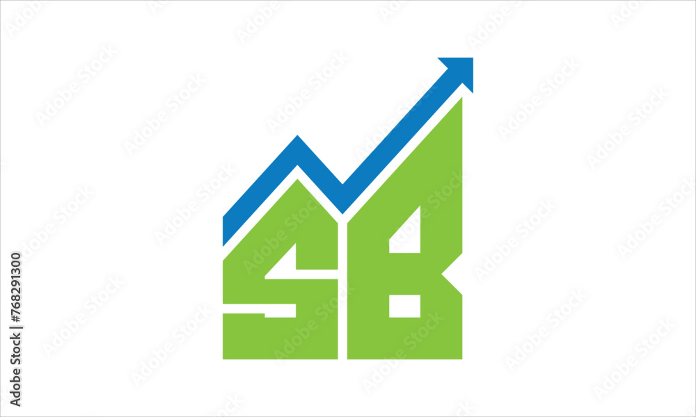 SB financial logo design vector template. SB financial logo design vector template.