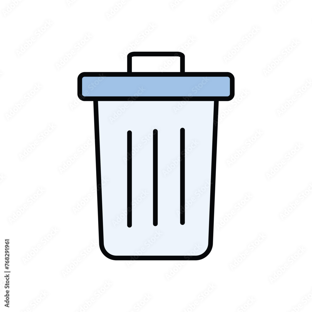 trash icon vector template design flat and simple trash icon vector template design flat and simple