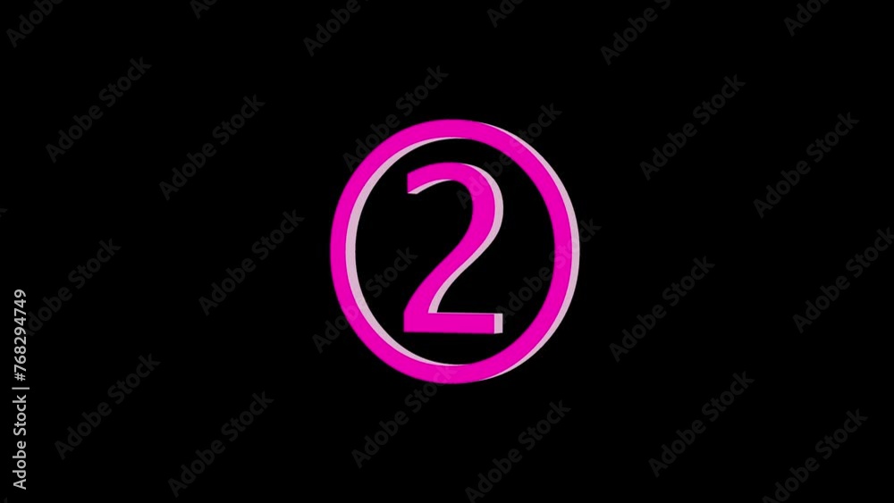 3d two logo icon loopable rotated pink color animation on black background 3d two logo icon loopable rotated pink color animation on black background