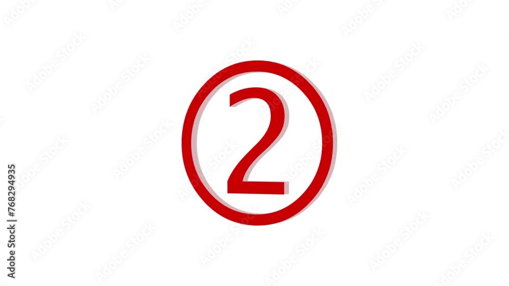 3d two logo icon loopable rotated red color animation on white background 3d two logo icon loopable rotated red color animation on white background