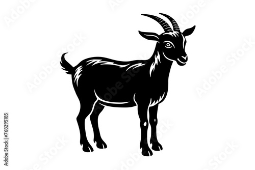 goat silhouette vector illustration