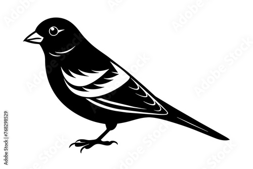 canary silhouette vector illustration