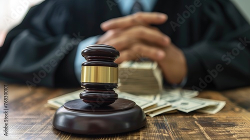 The obligation of a judge to impose fines or penalties is depicted through the context of trials, justice, and legal violations, including traffic offenses and tax evasion photo