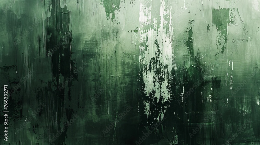 A textured green background with an abstract grungy feel, symbolizing decay and renewal in an urban context