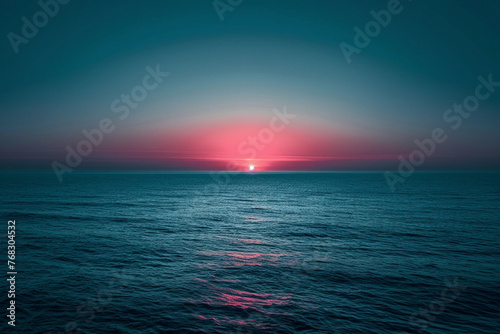 natural background with detail of sunset over the sea