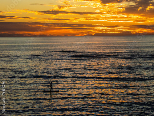 sunset over the sea