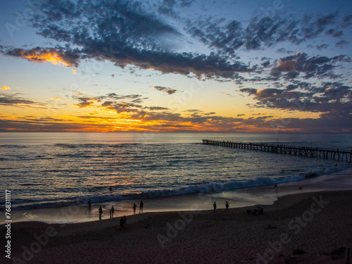 sunset on the beach