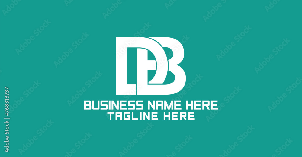 Obraz premium DB Initial Letter Logo design vector template for Corporate Business Identity