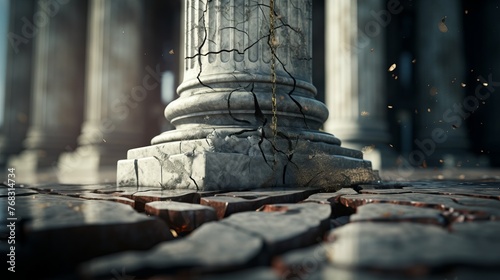 Cracked Justice Pillar