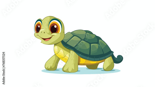 A turtle animal cartoon sticker