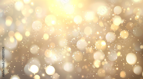 Golden Lights Wallpaper: Glittering Particles for Festivities