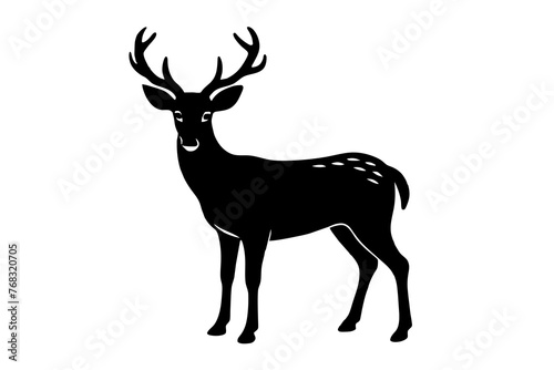 deer silhouette vector illustration