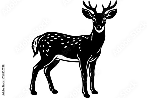 deer silhouette vector illustration