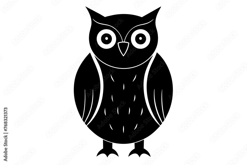 owl silhouette vector illustration owl silhouette vector illustration
