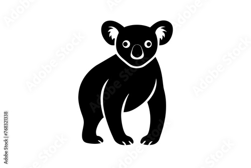 koala silhouette vector illustration 