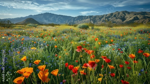 flowers in the mountains
