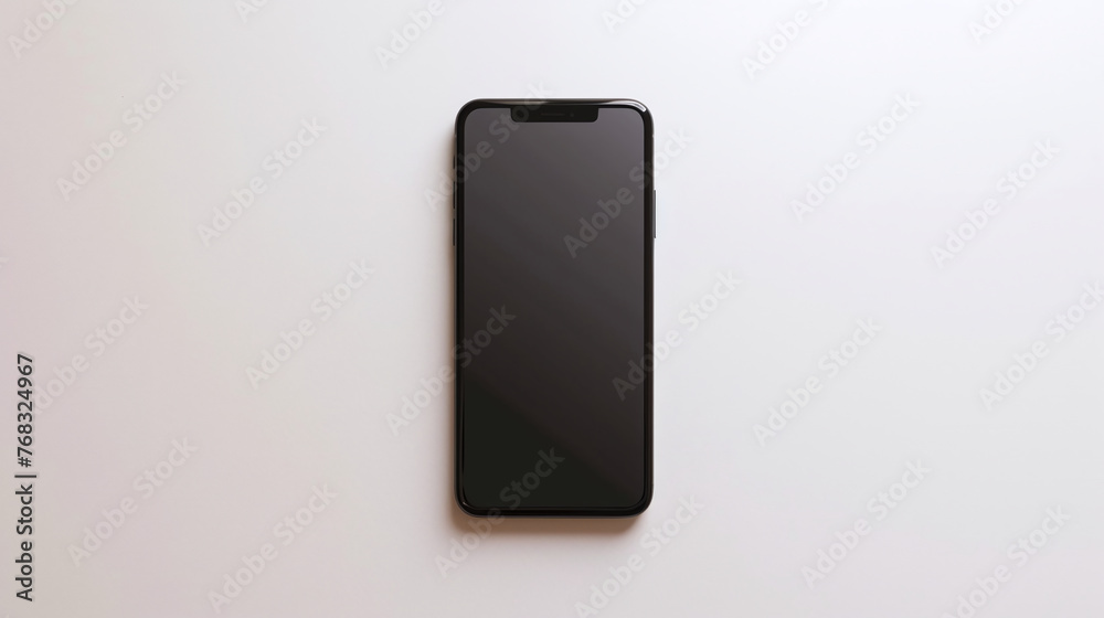 smartphone with black blank screen isolated on white background smartphone with black blank screen isolated on white background
