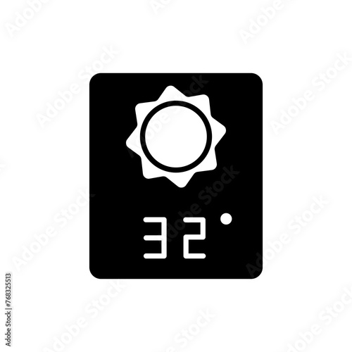 
weather forecast icon vector,sunny sun icon,32 degrees celsius. Perfect for web and app interfaces, presentations, infographics, etc.
