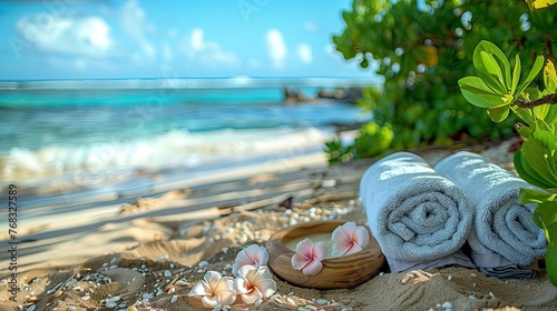 Tropical Spa Bliss: Relaxing Beachside Treatment photo