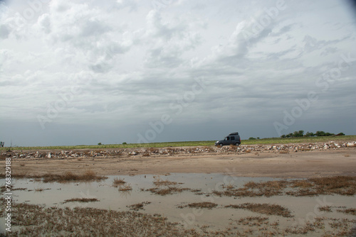 Epecuen, Buenos Aires, Argentina, Carhue, ciudad inundada, caminos photo