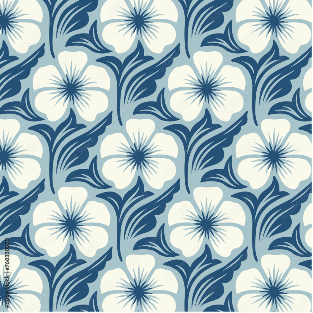 Geometrical Retro Florals Background Wallpaper Geometrical Retro Florals Background Wallpaper