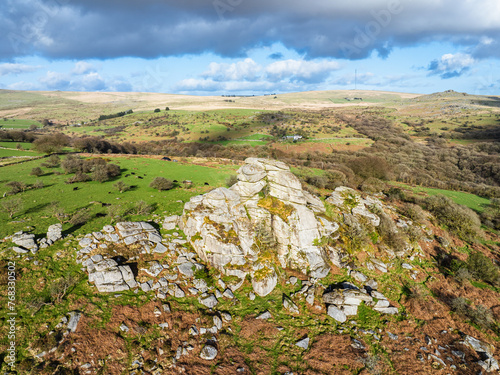 Vixen Tor, Dartmoor National Park, Yelverton, Devon, England, Europe photo