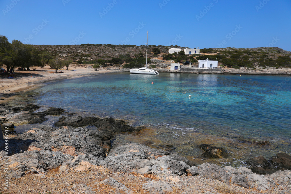 Limnionas beach on the Greek island of Kythira.