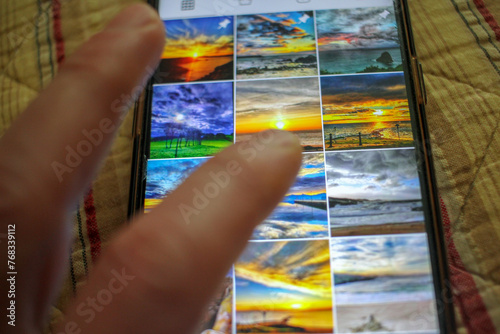 digital gallery, exploring memeories through touch