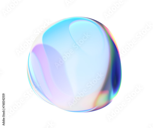 Iridescent bubble, 3d render © VAlex