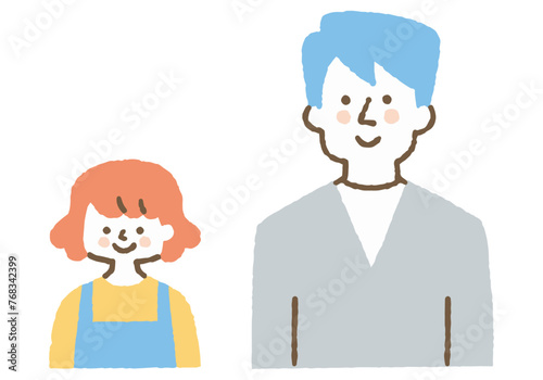 Good friends father and daughter_color