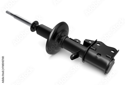 Cuadro en lienzo Automotive Shock Absorber 3D Render on Transparent Background