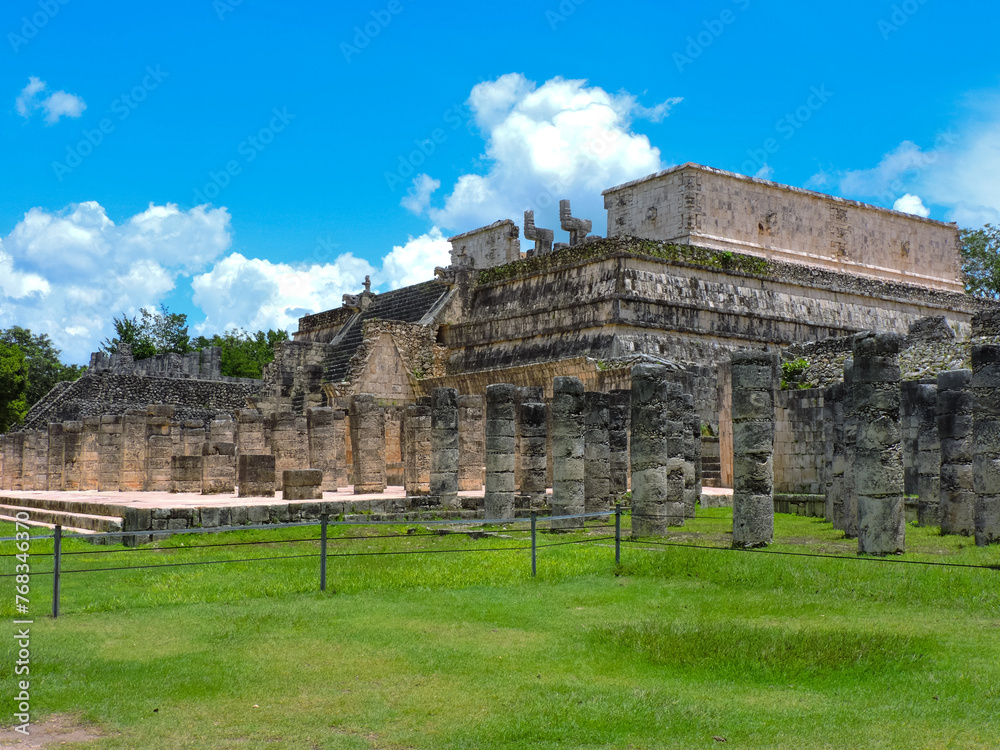 Arquitectura maya en Chichenitzá, Yucatán, México