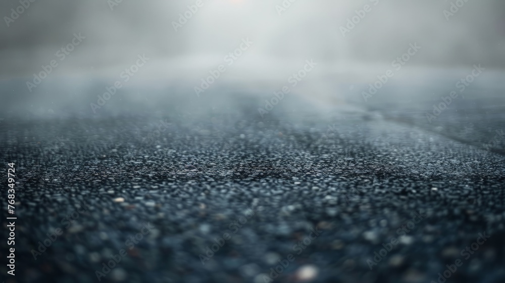 Creative blurry outdoor asphalt background with mist Creative blurry outdoor asphalt background with mist