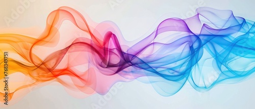 Colorful gradient motion wave abstract background. © Azadar