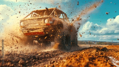 off-road racing. The concept of adventure and travel. Outdoor activity. drive on desert