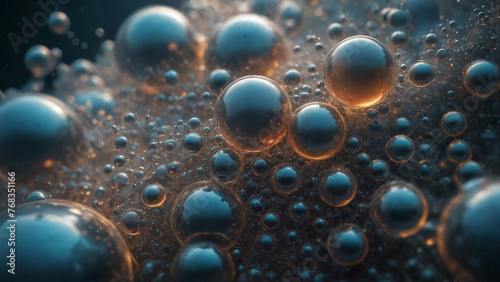 abstract underwater bubbles