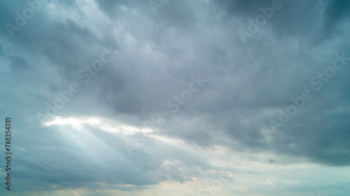 Sunbeam coming through a pocket in the clouds © Matt