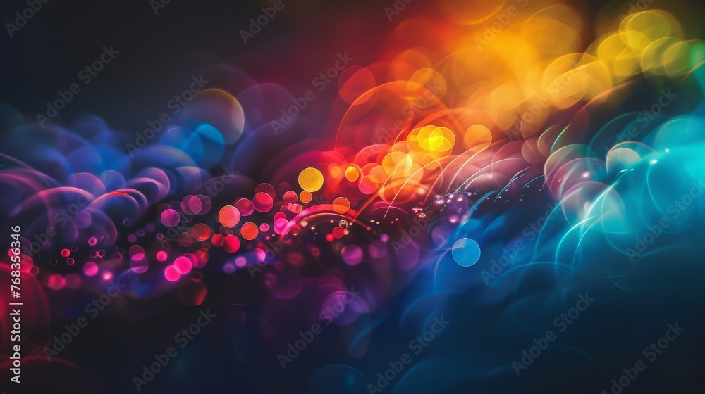 Fototapeta premium abstract beautiful light leak effect on black background