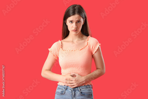 Young woman suffering from ...
