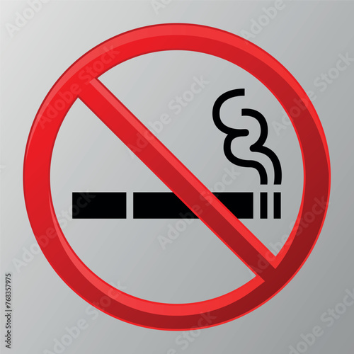 no smoking vector, no smoking icon, no cigarettes