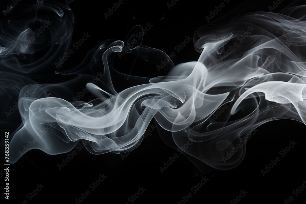 Smoke With Black Background Smoke With Black Background