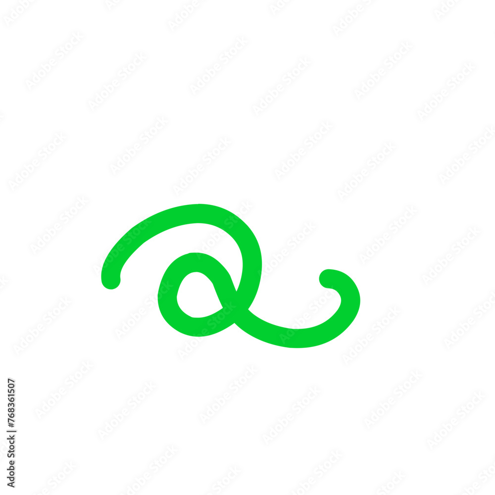 Curly Doodle Line Element