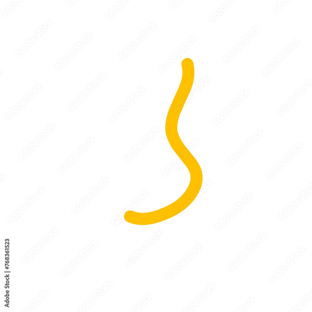 Curly Doodle Line Element Curly Doodle Line Element